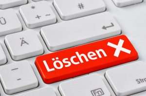 daten loeschen