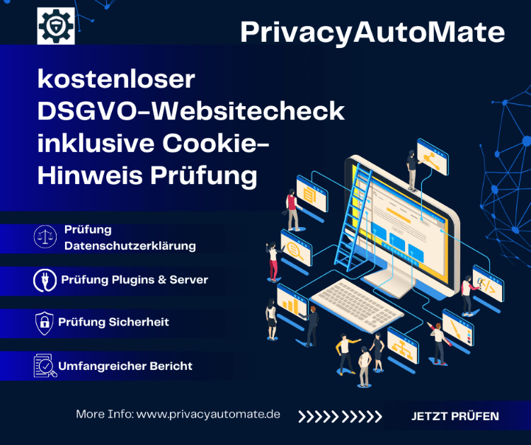 kostenloser DSGVO Websitecheck