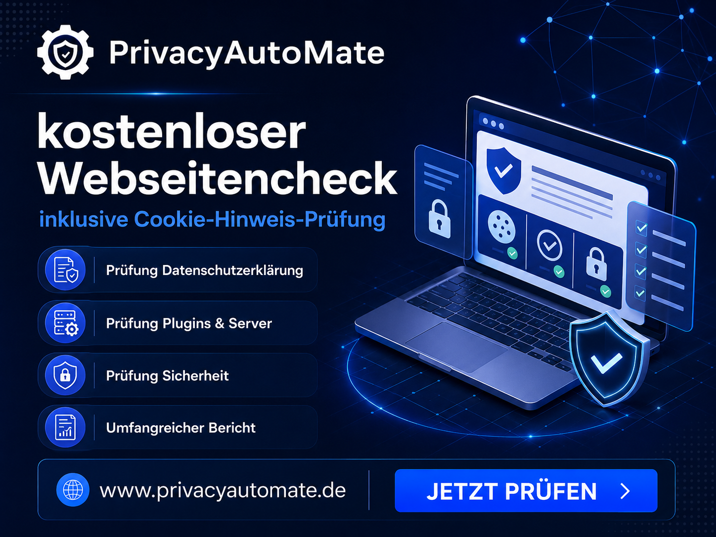 kostenloser DSGVO Websitecheck